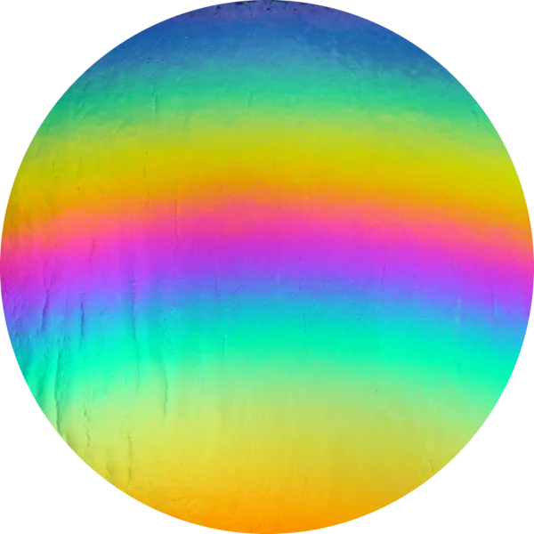 CBS Dichroic Coating Rainbow 2 Plus on Thin Black  COE96