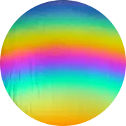 CBS Dichroic Coating Rainbow 2 Plus on Thin Clear  COE96