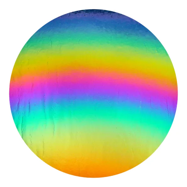 CBS Dichroic Coating Rainbow 2 Plus on Thin Clear Glass COE90