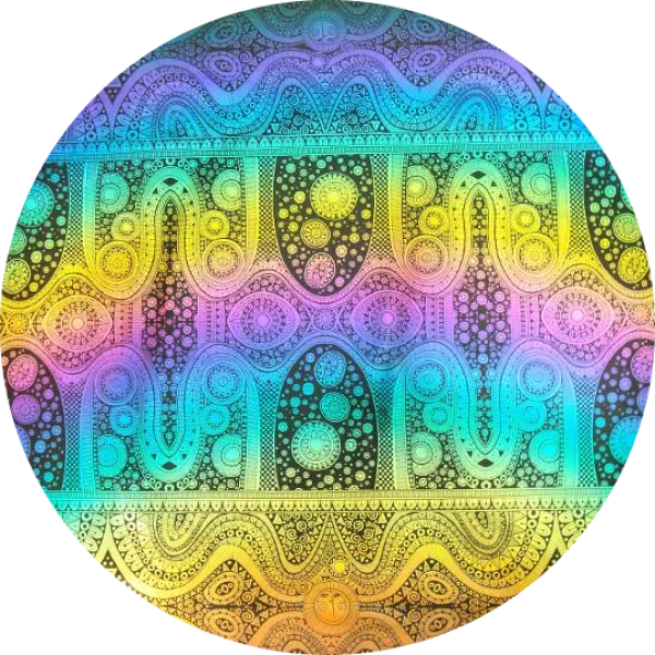 CBS Dichroic Coating Rainbow 2 with Stell Original Pattern Glass COE96