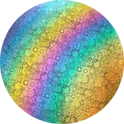 CBS Dichroic Coating Rainbow 2 with Stell Sundials Pattern Glass COE96