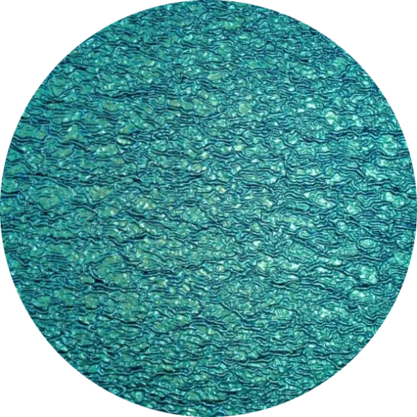 CBS Dichroic Coating Red/ Silver Blue on Black Ripple Glass COE96