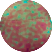 CBS Dichroic Coating Salmon Aurora Borealis Pattern on Thin Clear Glass COE96