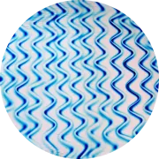 CBS Dichroic Coating Silver Twizzle Pattern on Thin Black  Glass COE96