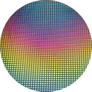 CBS Dichroic Coating Square 3 Pattern on Thin Black Glass COE96