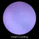 CBS Dichroic Coating Violet Fusion Pattern on Thin Black Glass COE90