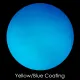 CBS Dichroic Coating Yellow/ Blue Pixie Stix Pattern on Thin Black Glass COE90