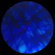 CBS Dichroic Coating Yellow/ Blue Pixie Stix Pattern on Thin Black Glass COE90