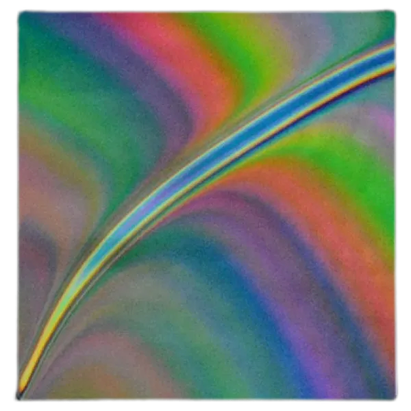 CBS Dichroic Crinklized Comet Trail Pattern on Thin Glass COE96