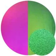 CBS Dichroic Coating Crinklized Magenta/ Green on Thin Black Glass COE90