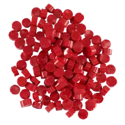 Cherry Red Semi-Opalescent Dots COE96