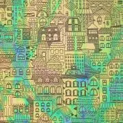 Etched Cityscape Pattern on Thin Glass COE90