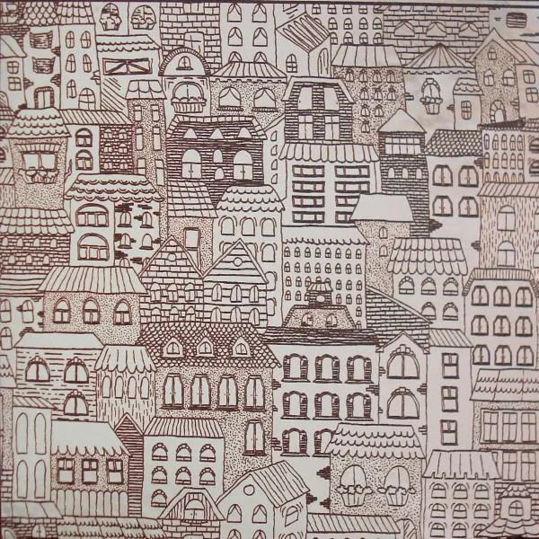 Etched Cityscape Pattern on Thin Glass COE96