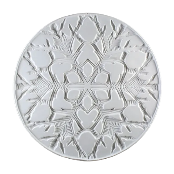 Round Snow Flake Texture Fusing Tile