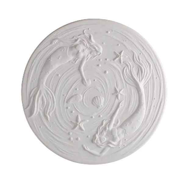 Round Mermaid Textured Fusing Tile