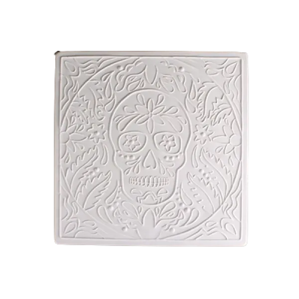 Day of The Dead Textured Fusing Tile