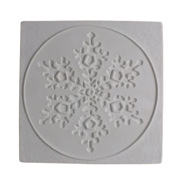 Snowflake in Square Texture Fusing Tile