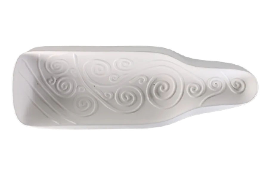 Swirl Textured Wine Bottle Slumping Mold