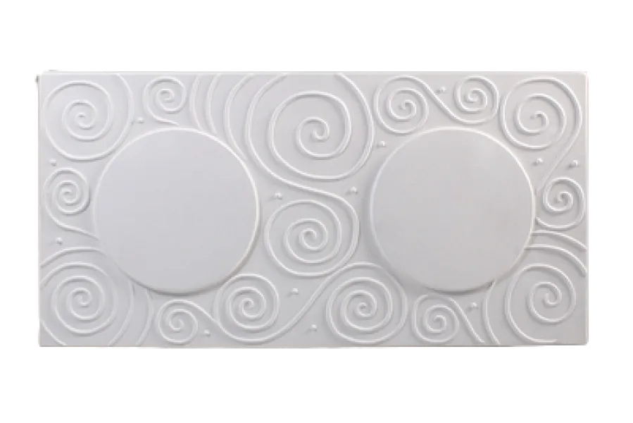 Swirl Textured Coaster Draping Mold