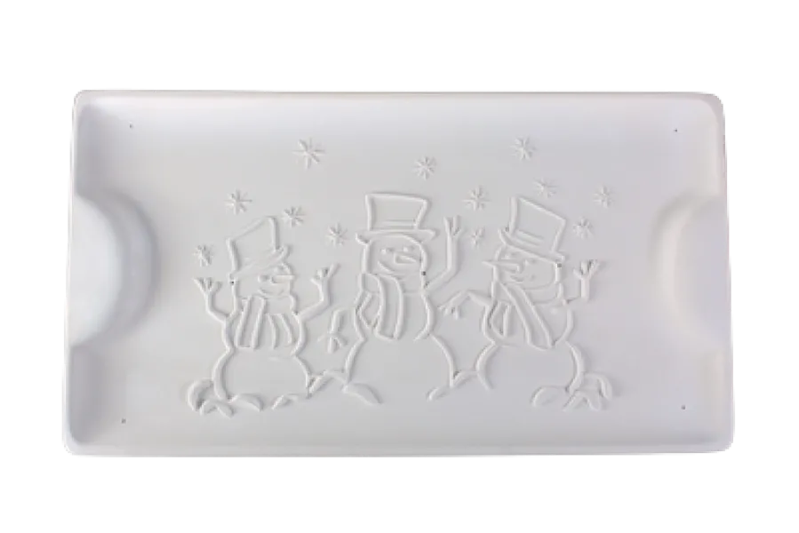 Snowman Tray Slumping Mold