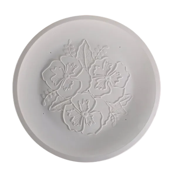Round Pansy Platter Slumping Mold