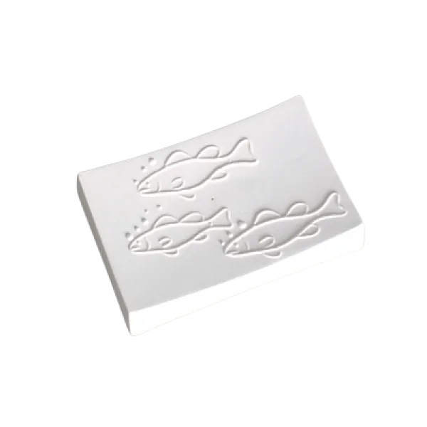 Fish Textured Small Soap Dish Slumping Mold