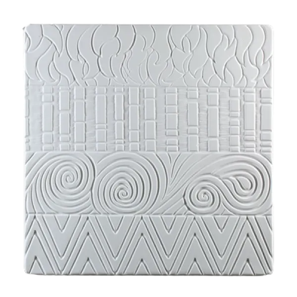 Hot Patterns Earthenware Textured Fusing Tile