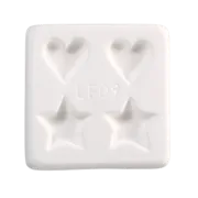 Hearts and Stars Kiln Casting Mold