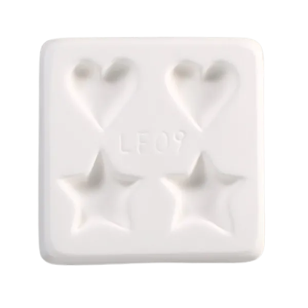Hearts and Stars Kiln Casting Mold