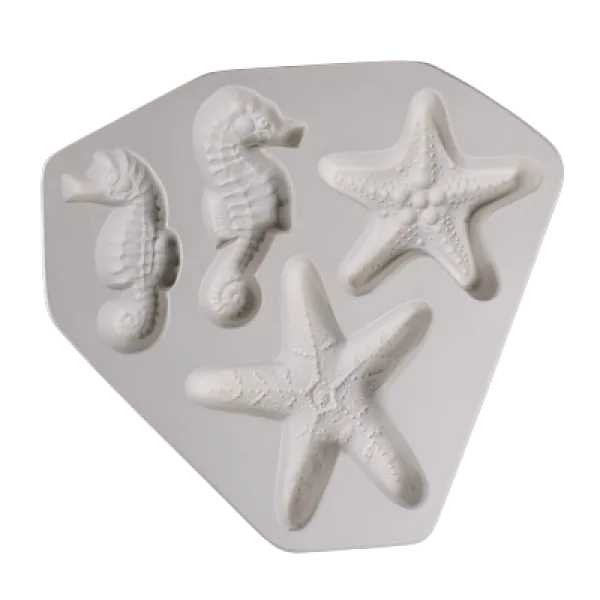 Starfish and Seahorse Frit Casting Mold