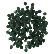 Dark Green Opalescent Dots COE96
