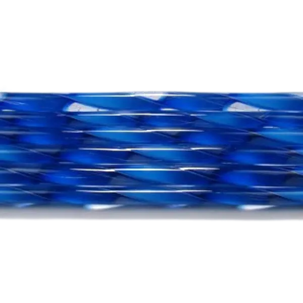 Deep Royal Blue Streamer Glass Cane COE90