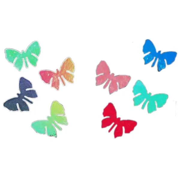 Dichroic Butterfly, Assorted Colors, Pack of 4 COE96