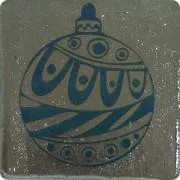 Etched Double Ornament Pattern on Thin Glass COE90