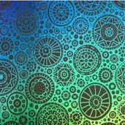 Etched Circles Pattern on Thin Glass COE90