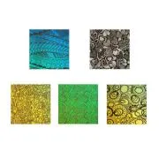 Etched Dichroic Mystery Box Solid Color Glass COE96