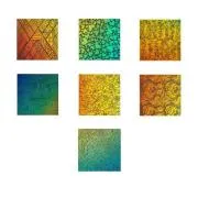 Etched Dichroic Sample Set Rainbow 1 Group A COE96