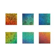 Etched Dichroic Sample Set Rainbow 1 Group B COE96
