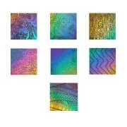 Etched Dichroic Sample Set Rainbow 2 Group A COE90