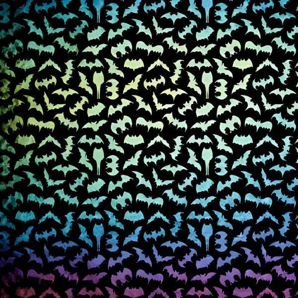 Etched Iridescent Bats Pattern COE90