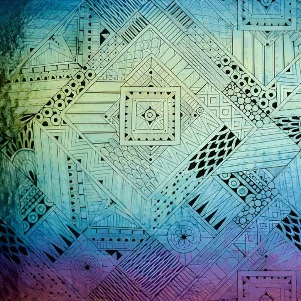 Etched Iridescent Complex Passage Pattern COE90