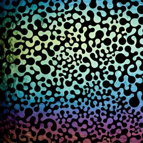 Etched Iridescent Coral Pattern COE90