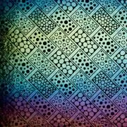 Etched Iridescent Dominoes Pattern COE90