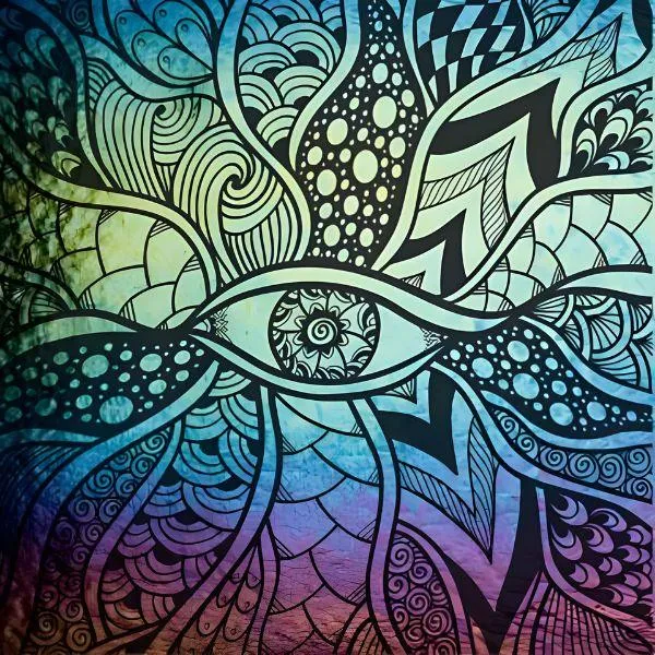 Etched Iridescent Eye of the Beholder Pattern COE90