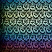Etched Iridescent Fancy Fins Pattern COE90
