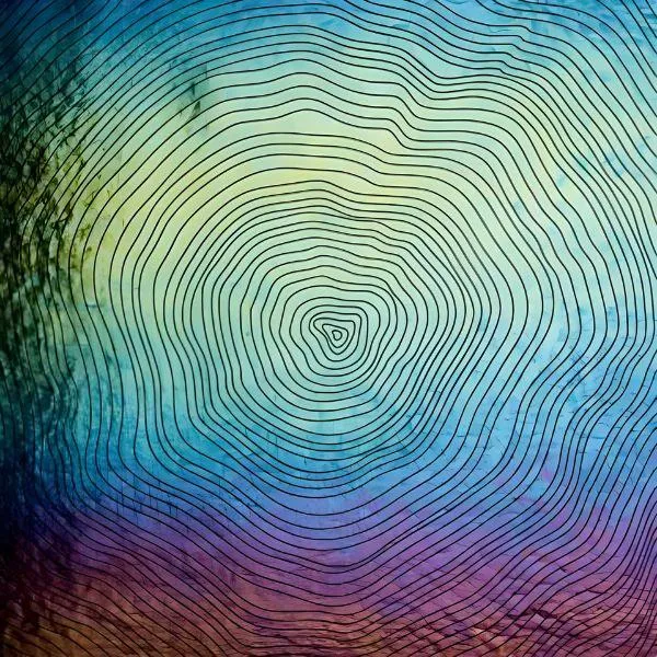 Etched Iridescent Growth Rings Pattern COE90
