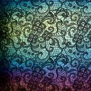 Etched Iridescent Lace Pattern COE90