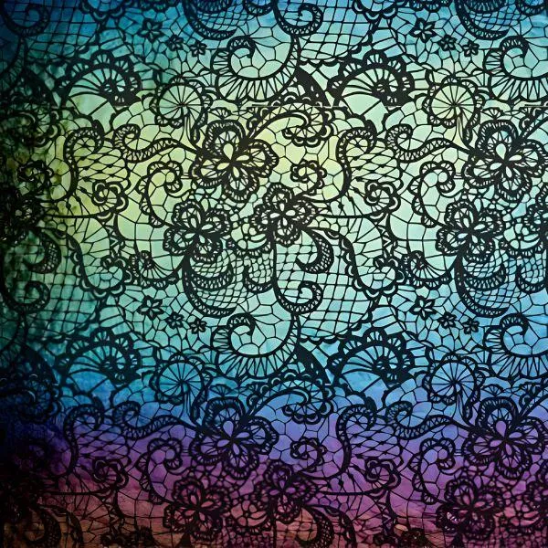 Etched Iridescent Lace Pattern COE90