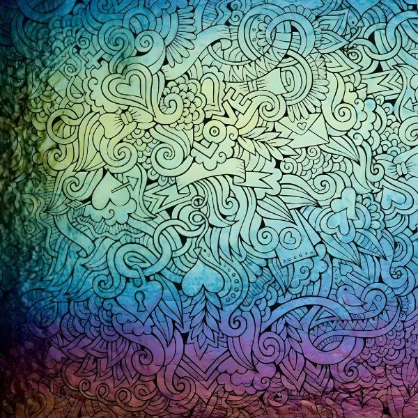 Etched Iridescent Love is in the Air Pattern COE90