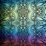 Etched Iridescent Magic Carpet Pattern COE90